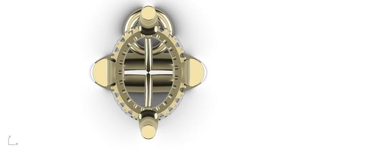 Pendant Double Hidden Halo