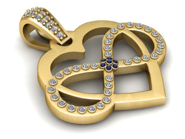 Floral Infinity Pendant 3D Printable Model