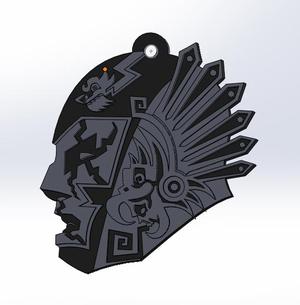 Pack 20 Mexican "Luchadores" Multilayer Mask keychains