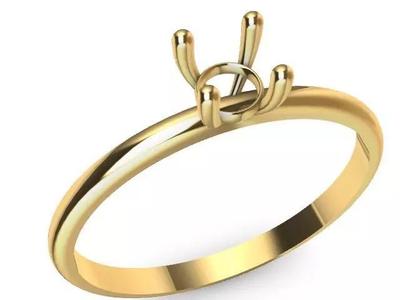 1 solitaire stl ring verified