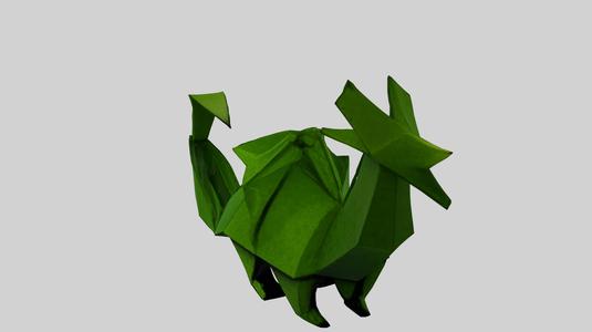 Runescape Inspired Origami Dragon