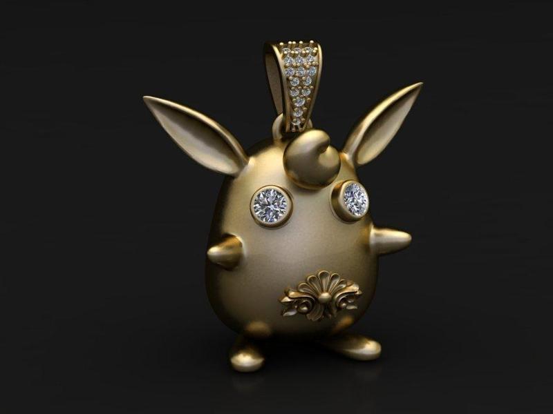 Luxury Golden Bunny Pendant