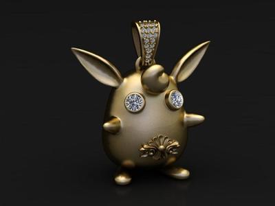 Luxury Golden Bunny Pendant