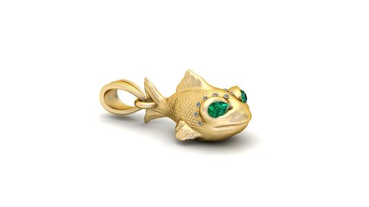 Fish Eye Pendant  3D Printable Model
