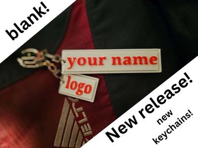 short and long blank keychain combo
