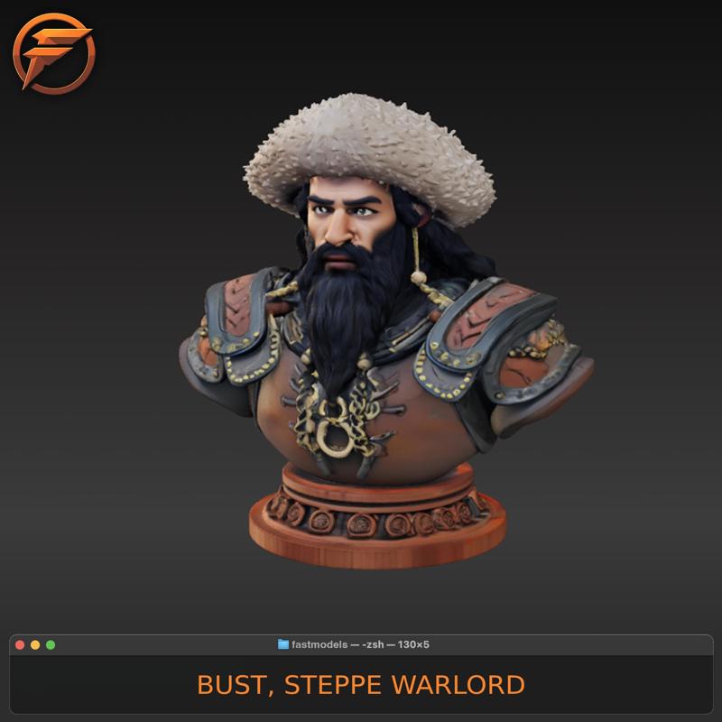 STEPPE WARLORD BUST