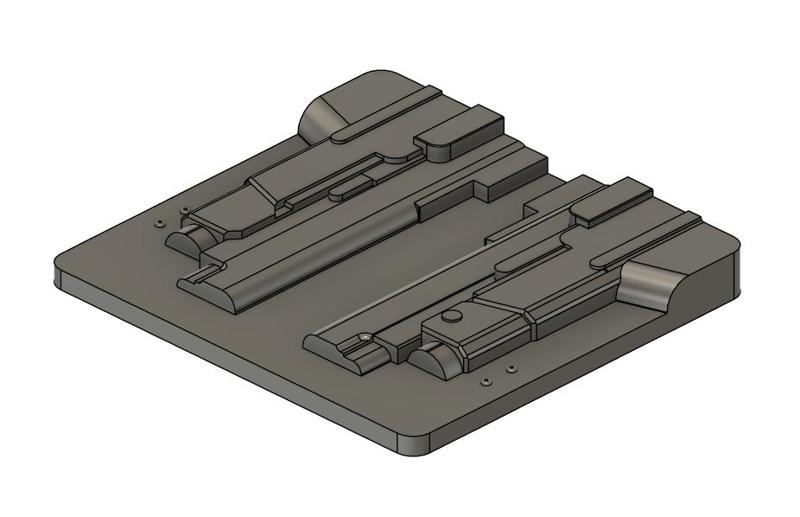 Staccato P W/ Nightstick TCM-550XL Holster Vac Press Mold