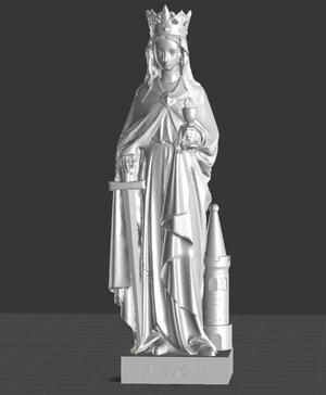 Saint Barbara Statue - Estátua de Santa Barbara