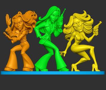 Charlies Angles 4 Piece Figure Set