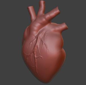 STL, heart decor element