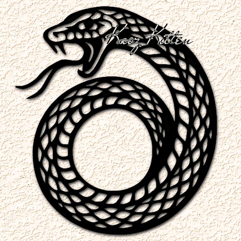 Serpentine Venomous Snake Wall Art Home Decor