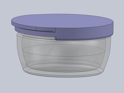 Lid for can diameter 77 mm