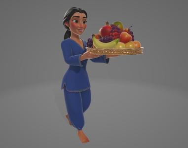 Jasmine – Royal Hostess with Fruit Offering