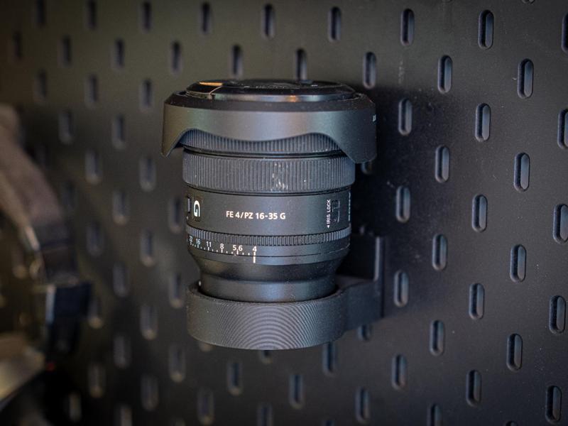 Sony lens mount for IKEA Skadis