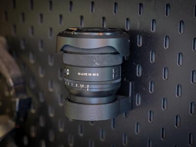Sony lens mount for IKEA Skadis