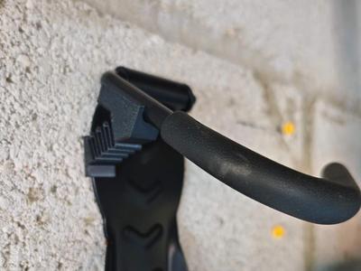 Bike wall mount hook support