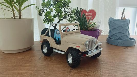 Moving Jeep CJ5 – Realistic 3D Printable Model with Rotating Wheels (Print-in-Place Off-Road Vehicle)