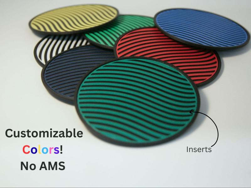 Ribbed coasters