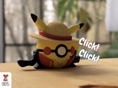 #025 - Pikachu Monkey D. Luffy Pokeball