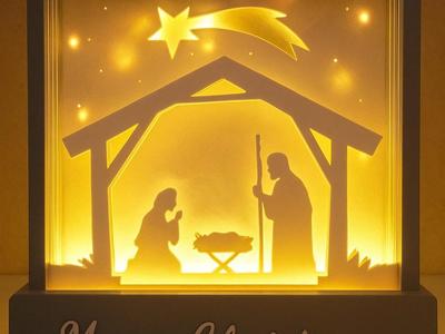 shadowbox Nativity