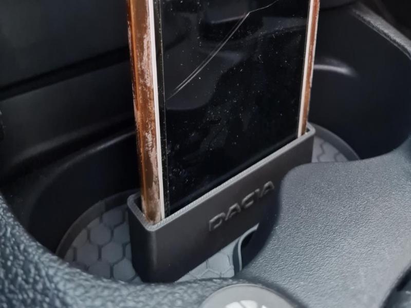 DACIA storage compartment + phone holder