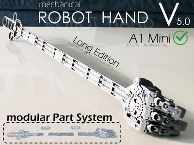 Robot Hand (v5) - modular Part System - A1 mini 