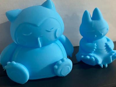 snorlax and munchlax sleeping