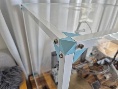 Aluminium angle corner joiner 20mm x 20mm x 1.5mm 