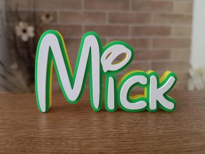 Disney Name Sign Mick