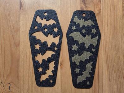 x2 Bat Bookmarks On Separate Plates