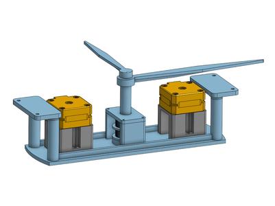Clock mechanism with separate dials
