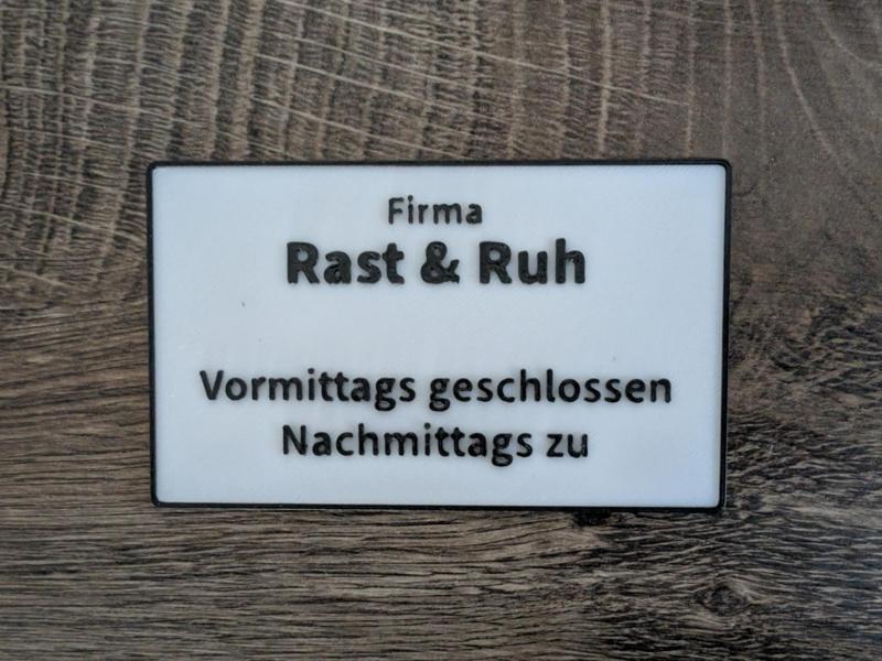 Rest & Quiet Fun Sign