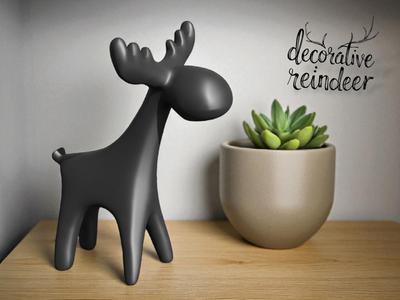 Stylized Reindeer- A Christmas Decoration 