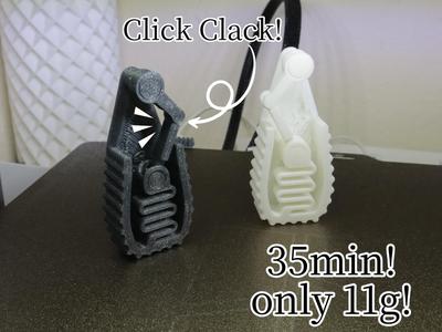 Fidget Click Clak! V2 - Print in Place