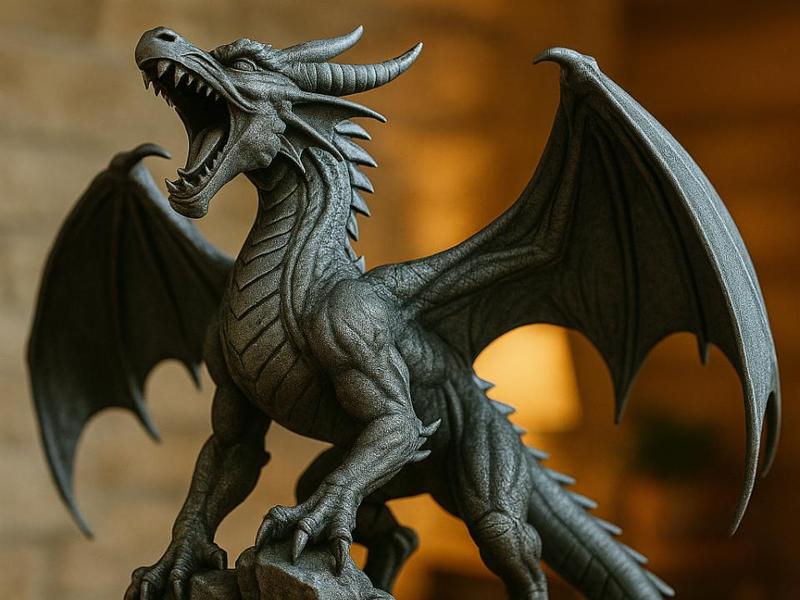 Obsidian Dragon Lord of the Abyss