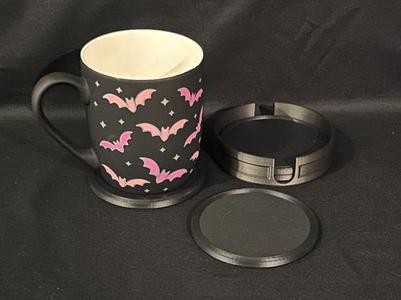 Durable & Sleek TPU Coasters + PLA Caddy