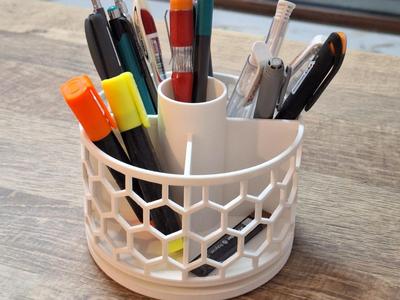 360° Rotating Desk Organizer!