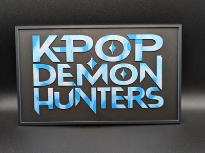 Kpop Demon Hunters Poster hueforge 4 colors