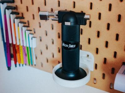Ikea Skadis Torch Holder / 76mm shelf 