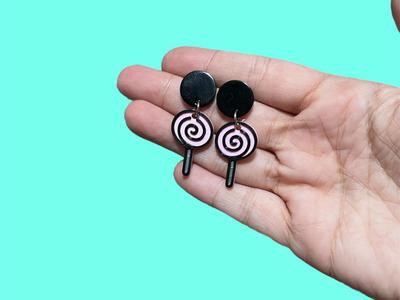 90s Retro Pop Lollipop Earrings