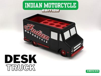 Indian motorcycle desk truck organizer pen holder