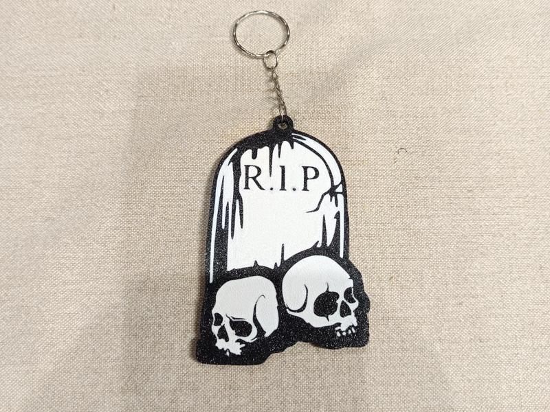 R.I.P. Halloween Keychain