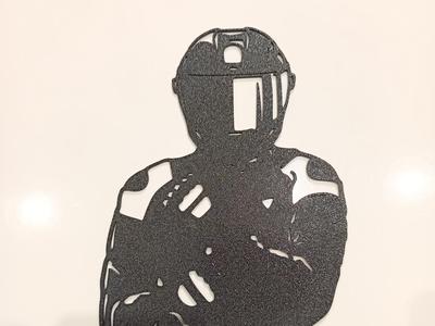 Motorcycle Wall Decoration – 3D Printed Silhouette