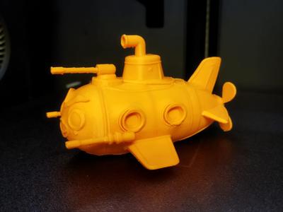 Cartoon Combat Submarine