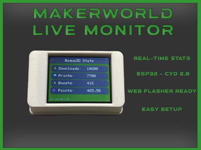 Makerworld Live Monitor ESP32