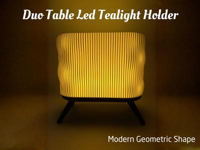 Duo Table Led Tealight Holder
