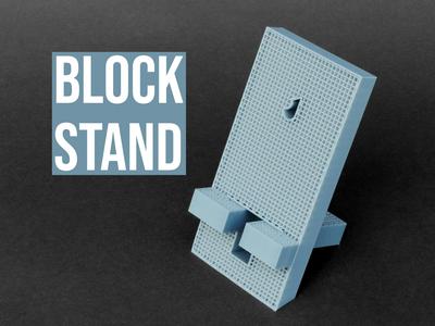 Block Phone Stand