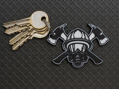 firefighter keychain