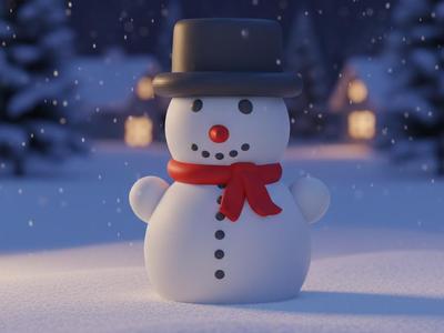 Cute Snowman Figurine | Classic Christmas Decor