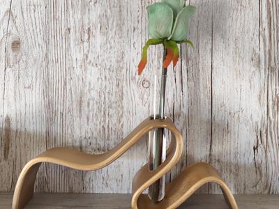 Modern Wave Vase (Test Tube)